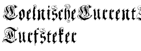 CoelnischeCurrentFraktur