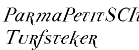 ParmaPetitSCItalic