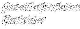 QuaelGothicHollowItalics