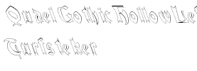 QuaelGothicHollowLeftyCondensed
