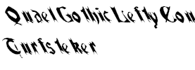 QuaelGothicLeftyCondensed